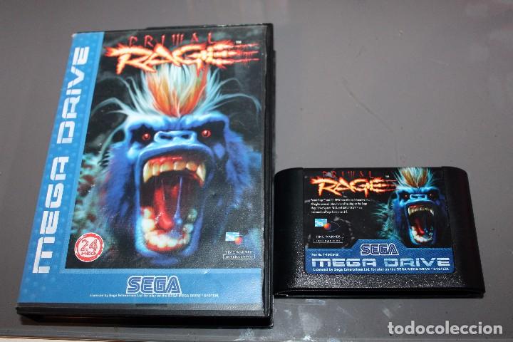 Videojuegos y consolas: Primal Rage Mega Drive Sega con caja Funciona - Foto 1