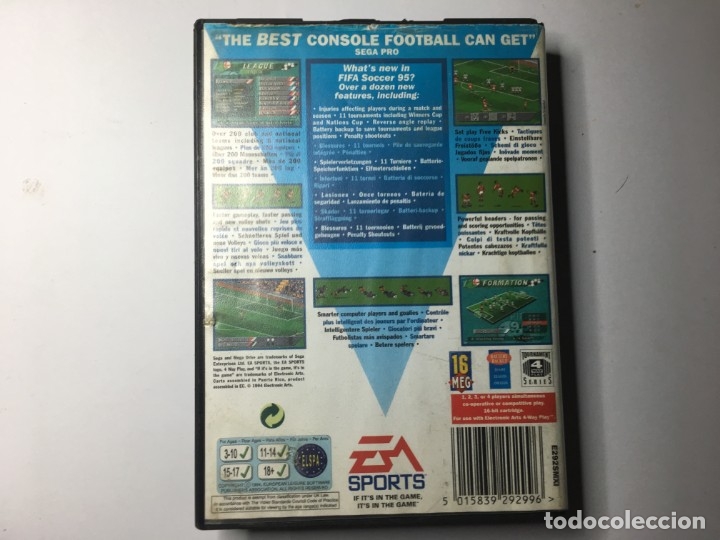 Videojuegos y consolas: MEGA DRIVE MEGADRIVE FIFA 95 - Foto 2