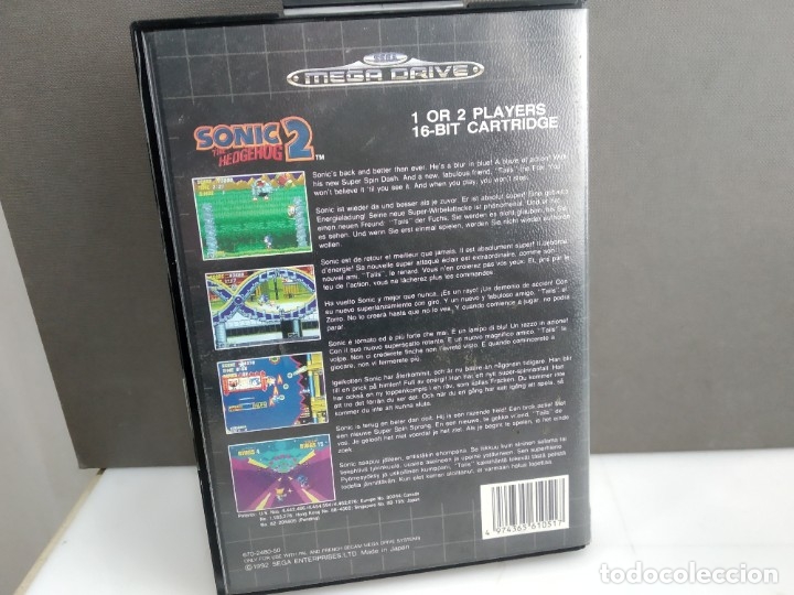 Videojuegos y consolas: ANTIGUO JUEGO  DE SEGA MEGADRIVE SONIC 2 - Foto 4