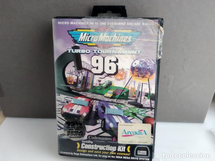 Videojuegos y consolas: JUEGO PARA SEGA MEGADRIVE MICROMACHINES - Foto 1