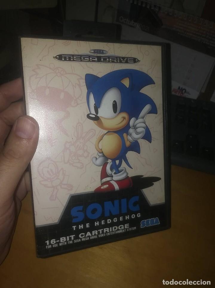 Videojuegos y consolas: JUEGO MEGA DRIVE SONIC THE HEDGEHOG COMPLETO - Foto 2