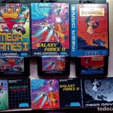 Videojuegos y Consolas: LOTE 3 + 2 JUEGOS RETRO - SEGA MEGADRIVE ( GALAXY FORCE II - POCAHONTAS - MEGA GAMES I) (1990-1996). Lote 328272293