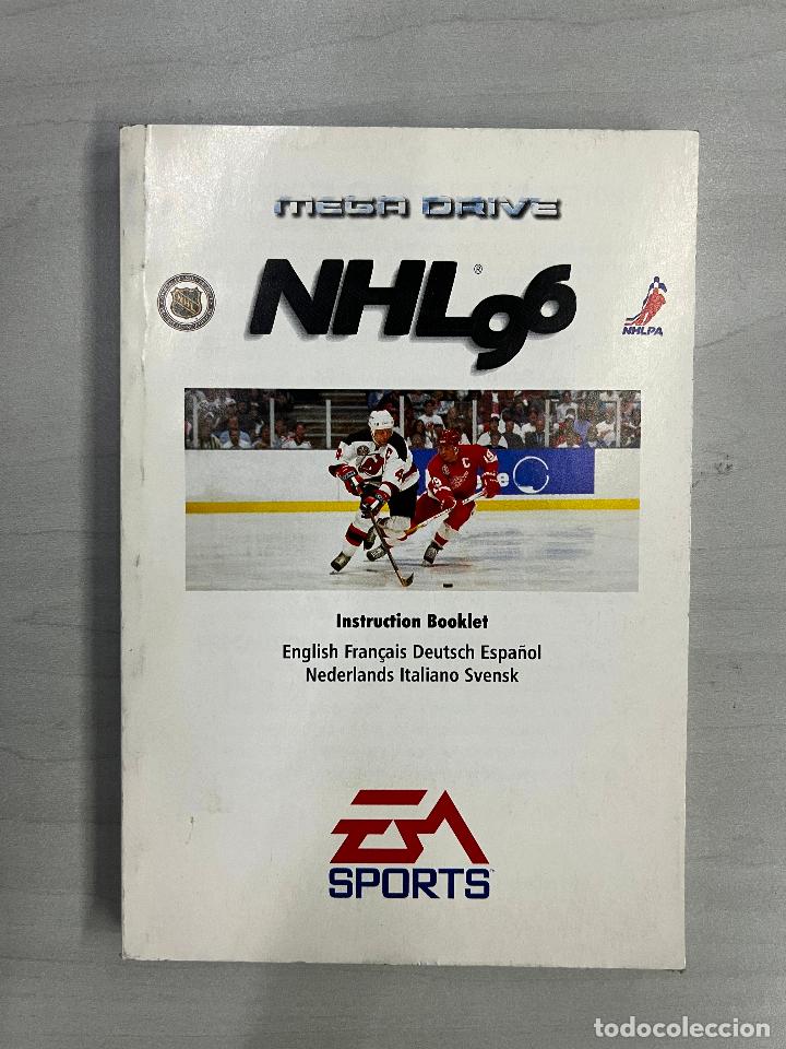 Videojuegos y consolas: MEGADRIVE MD MANUAL INSTRUCCIONES NHL 96 - Foto 1