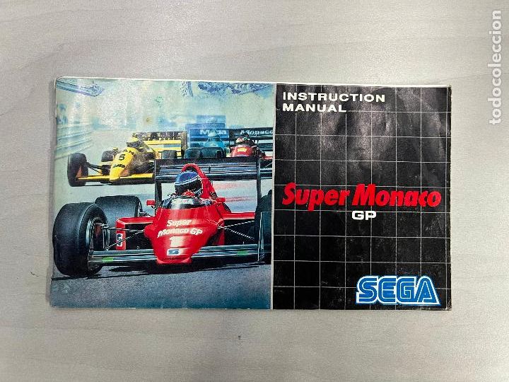 Videojuegos y consolas: MEGADRIVE MD MANUAL INSTRUCCIONES Super monaco - Foto 1