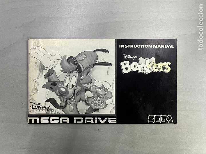 Videojuegos y consolas: MEGADRIVE MD MANUAL INSTRUCCIONES Bonkers - Foto 1