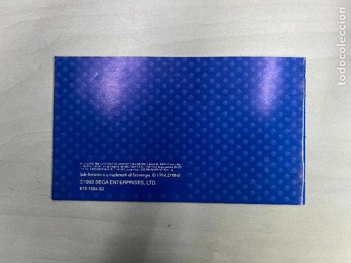 Videojuegos y consolas: MEGADRIVE MD MANUAL INSTRUCCIONES Sub terrania - Foto 2