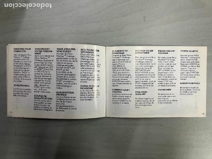 Videojuegos y consolas: MEGADRIVE MANUAL INSTRUCCIONES MICROMACHINES - Foto 2