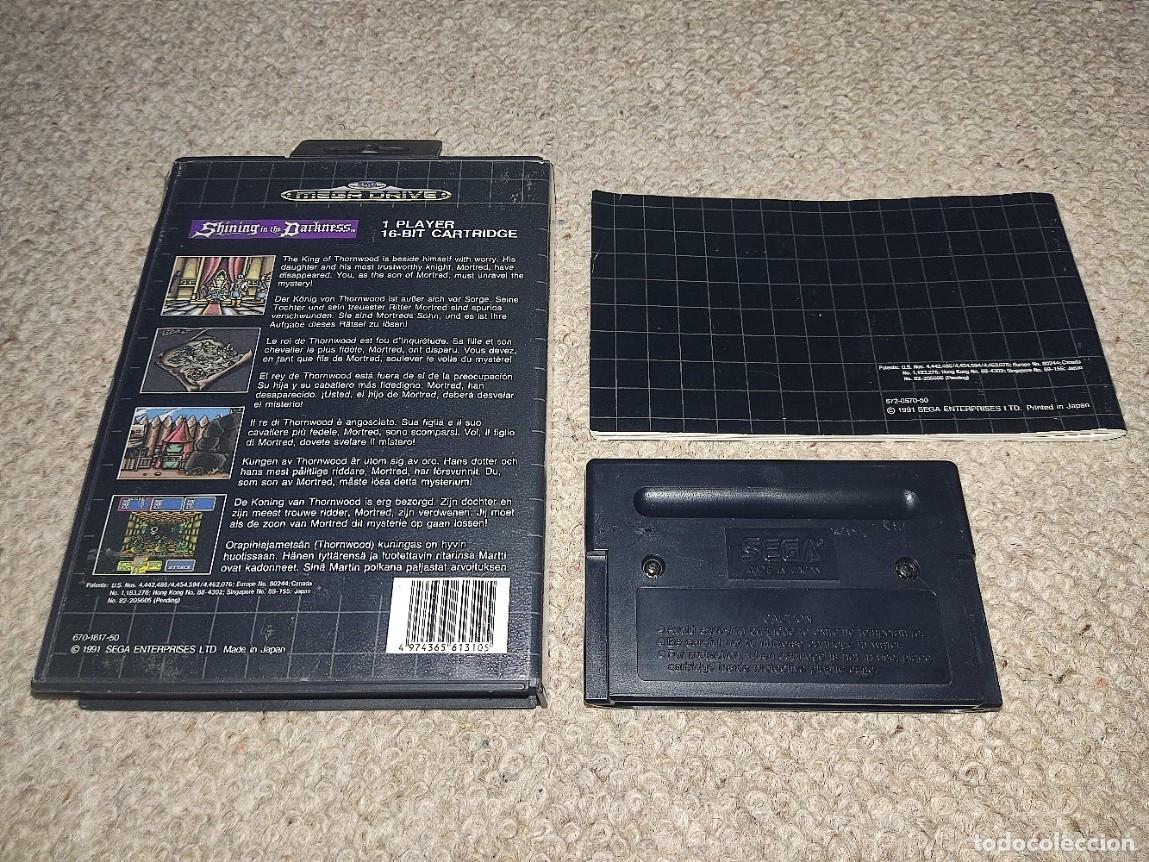Videojuegos y consolas: SHINING IN THE DARKNESS Mega Drive PAL Megadrive - Foto 2