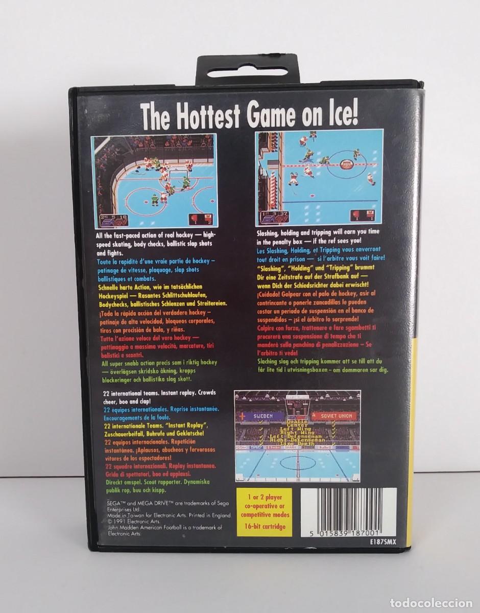 Videojuegos y consolas: EA HOCKEY MEGA DRIVE COMPLETO - Foto 3