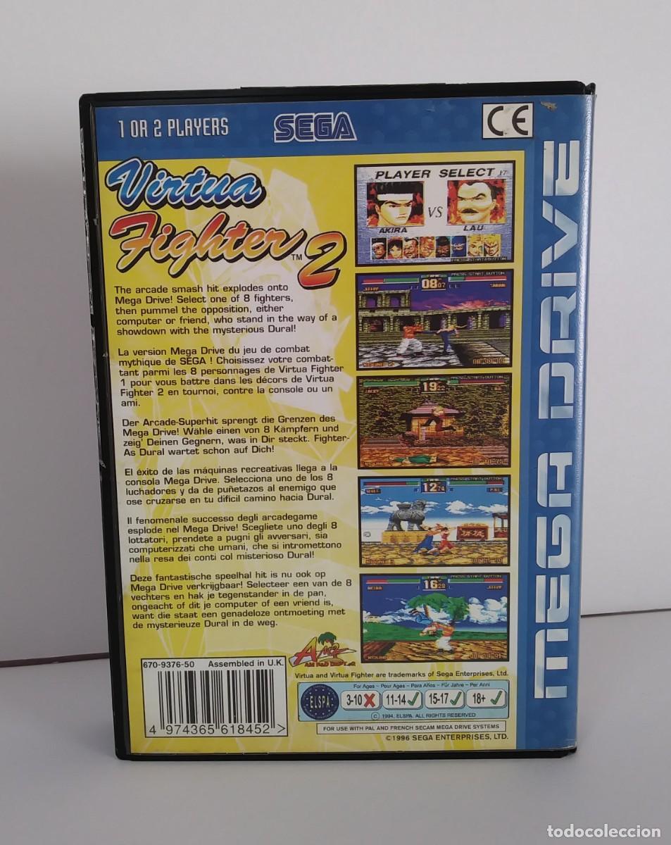 Videojuegos y consolas: VIRTUA FIGHTER 2 MEGA DRIVE COMPLETO - Foto 3