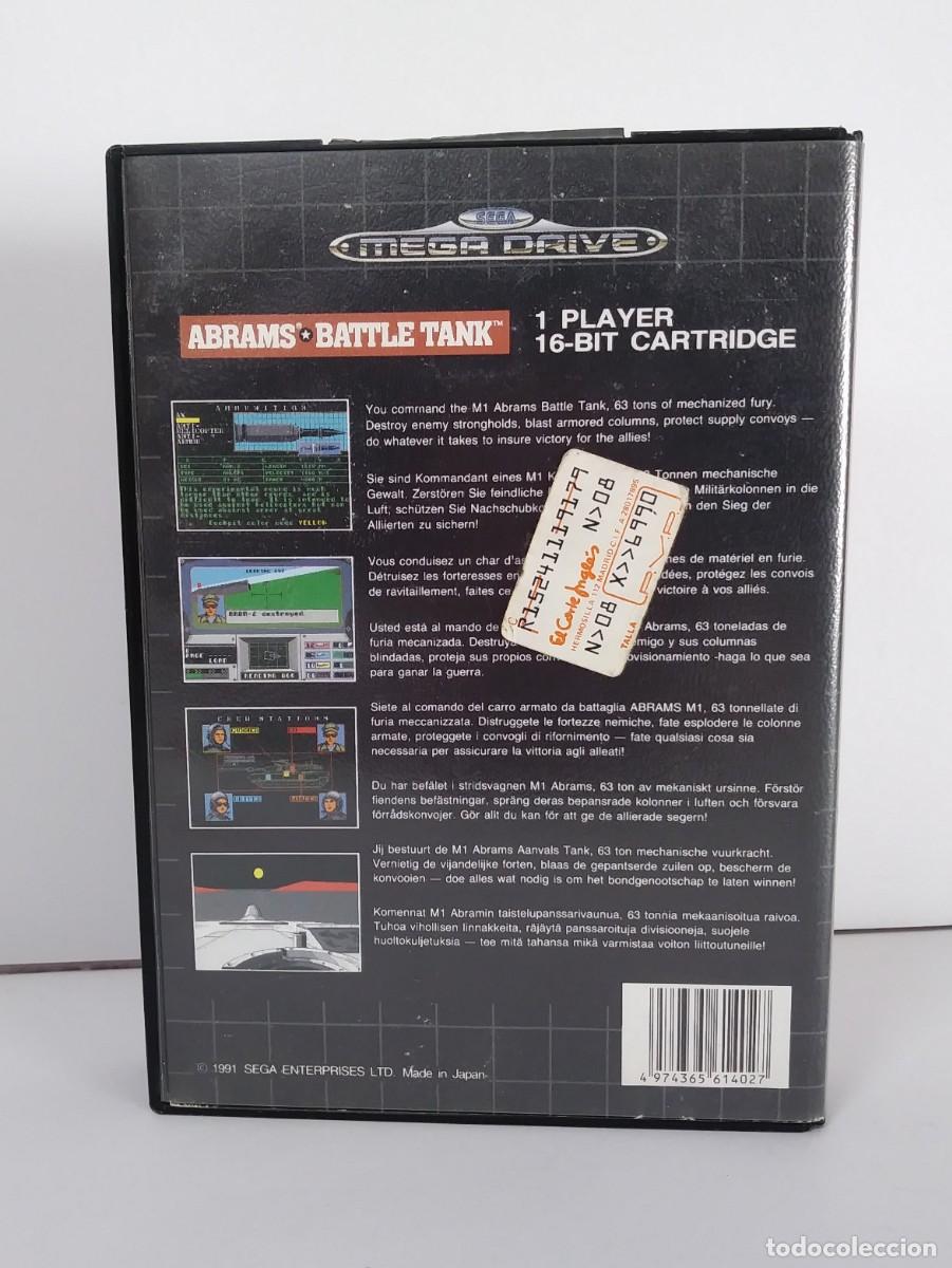 Videojuegos y consolas: ABRAMS BATTLE TANK MEGA DRIVE COMPLETO - Foto 2