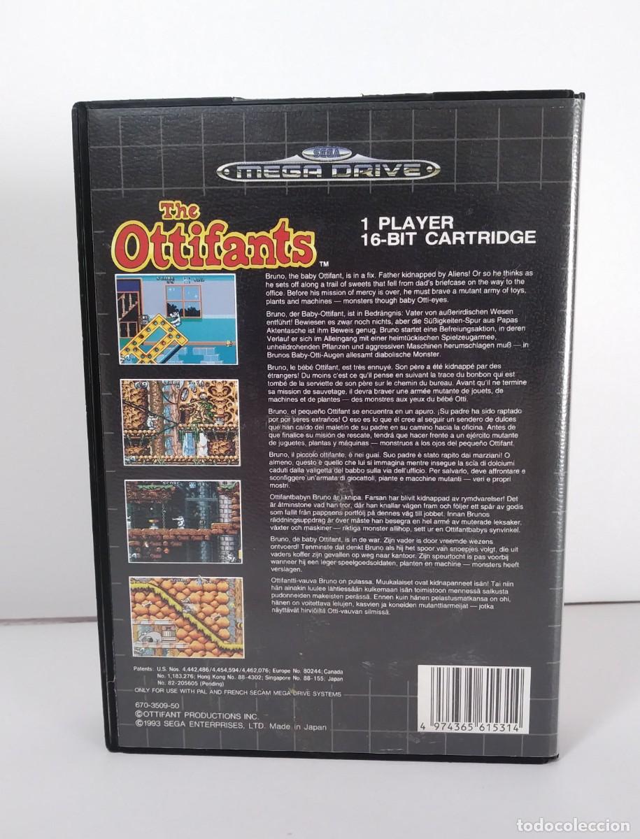 Videojuegos y consolas: THE OTTIFANTS MEGA DRIVE COMPLETO - Foto 3