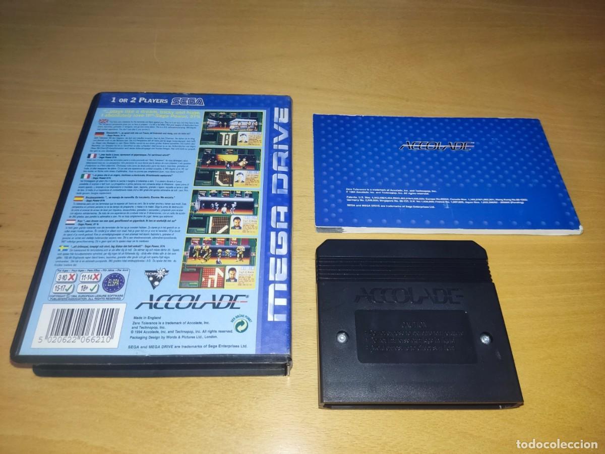 Videojuegos y consolas: ZERO TOLERANCE Mega Drive PAL Megadrive - Foto 2
