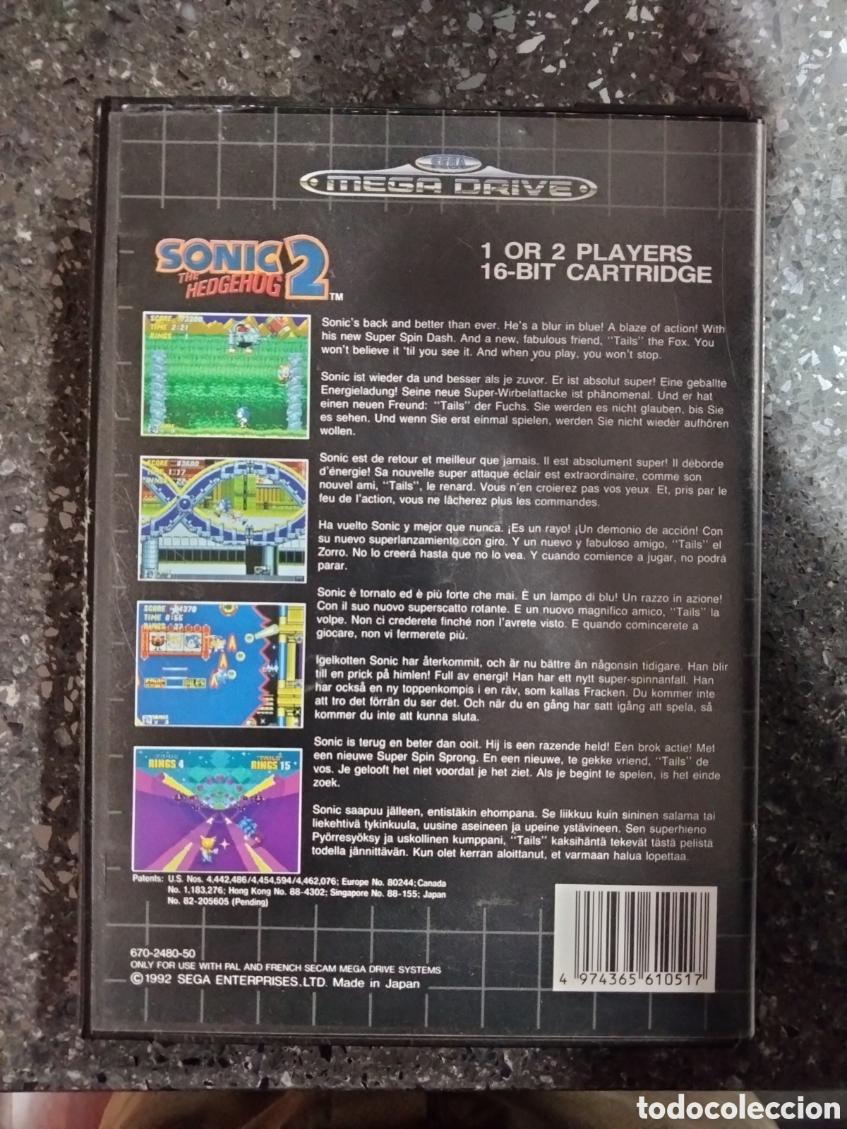 Videojuegos y consolas: Sonic 2 sega megadrive Como nuevo - Foto 2
