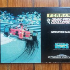 Videojuegos y Consolas: MANUAL JUEGO FERRARI GRAND PRIX CHALLENGE. SEGA MEGA DRIVE. 1990