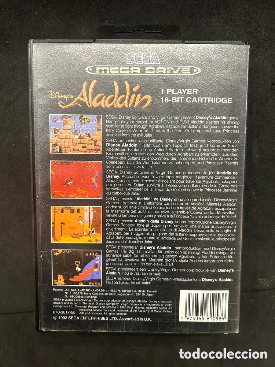 Videojuegos y consolas: Juego Mega drive Aladdin - Foto 3