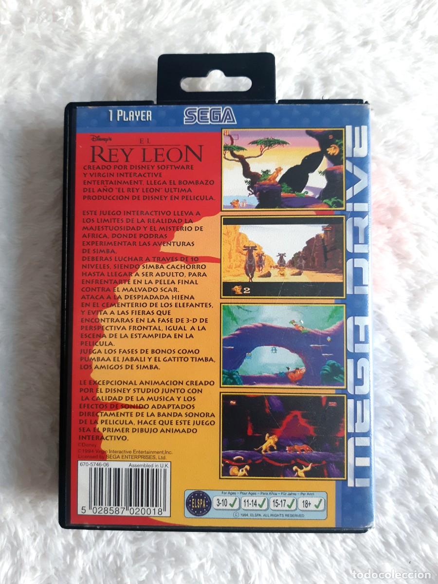 Videojuegos y consolas: El Rey Le&oacute;n Mega Drive - Foto 3