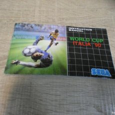 Videojuegos y Consolas: ARKANSAS1980 PACC280 MANUAL INSTRUCCIONES BUEN ESTADO SEGA MEGADRIVE WORLD CUP ITALIA '90