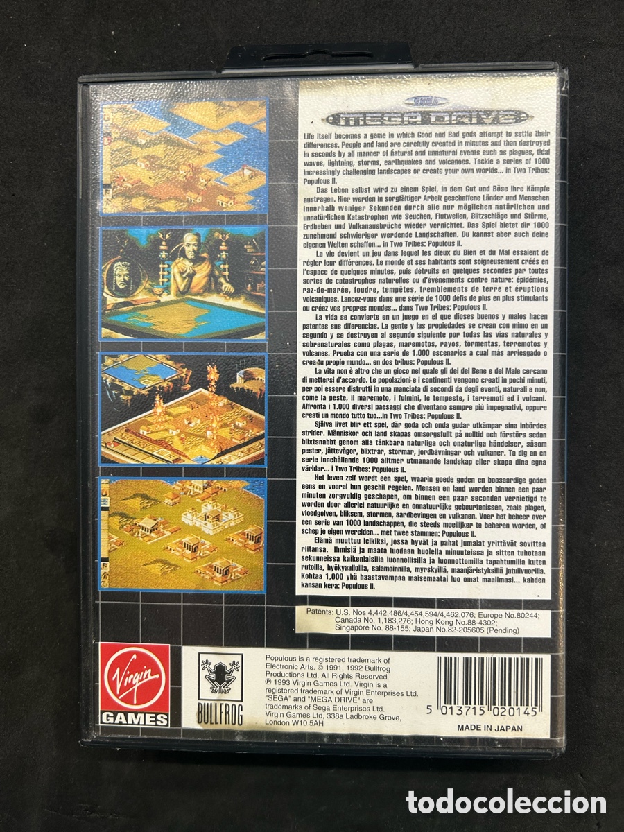 Videojuegos y consolas: Mega drive two tribes, sin manual - Foto 3