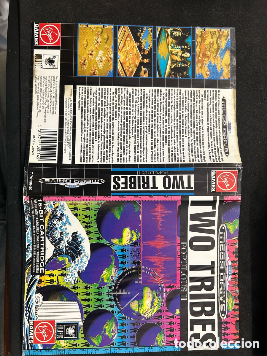 Videojuegos y consolas: Mega drive two tribes, sin manual - Foto 6