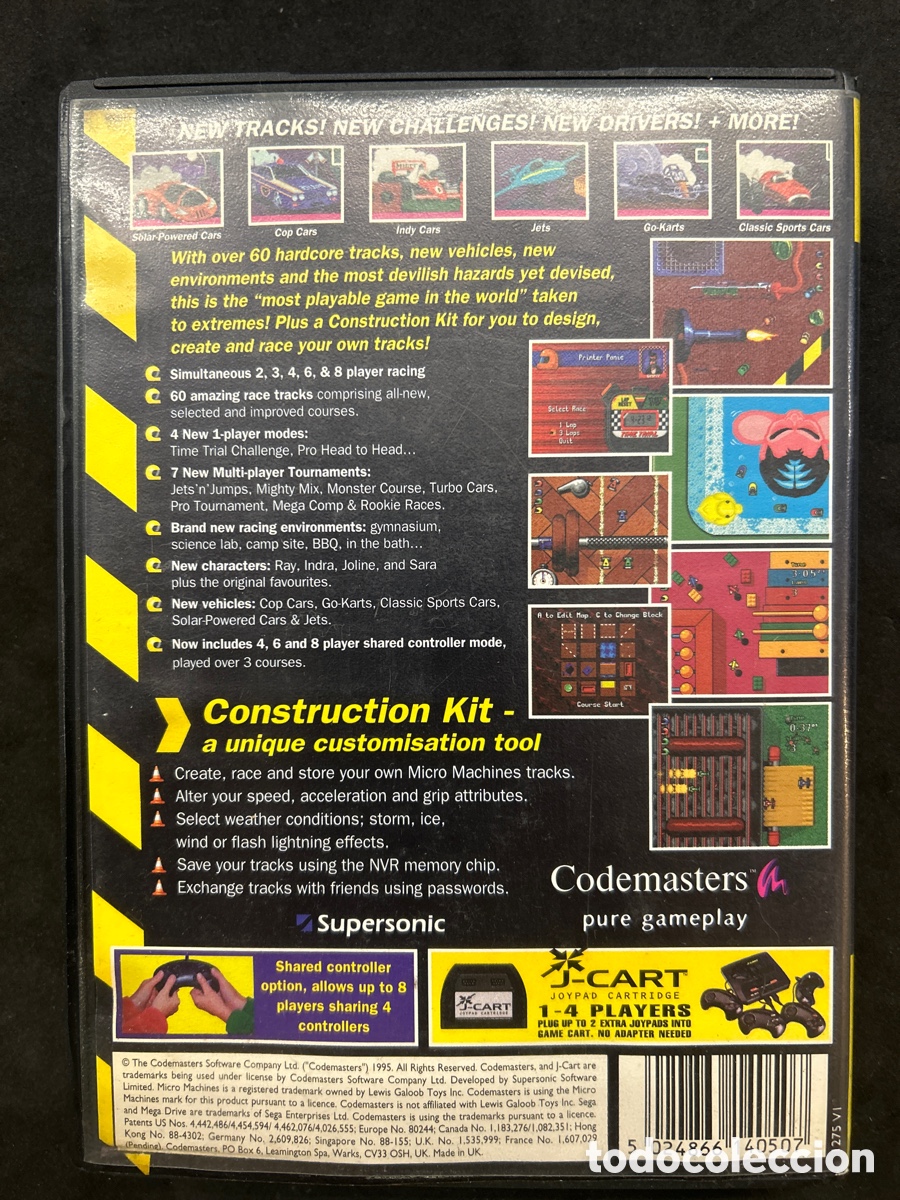 Videojuegos y consolas: Mega drive micro machines, sin manual, con folletos - Foto 2