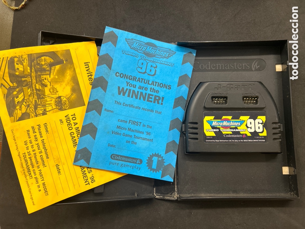 Videojuegos y consolas: Mega drive micro machines, sin manual, con folletos - Foto 3