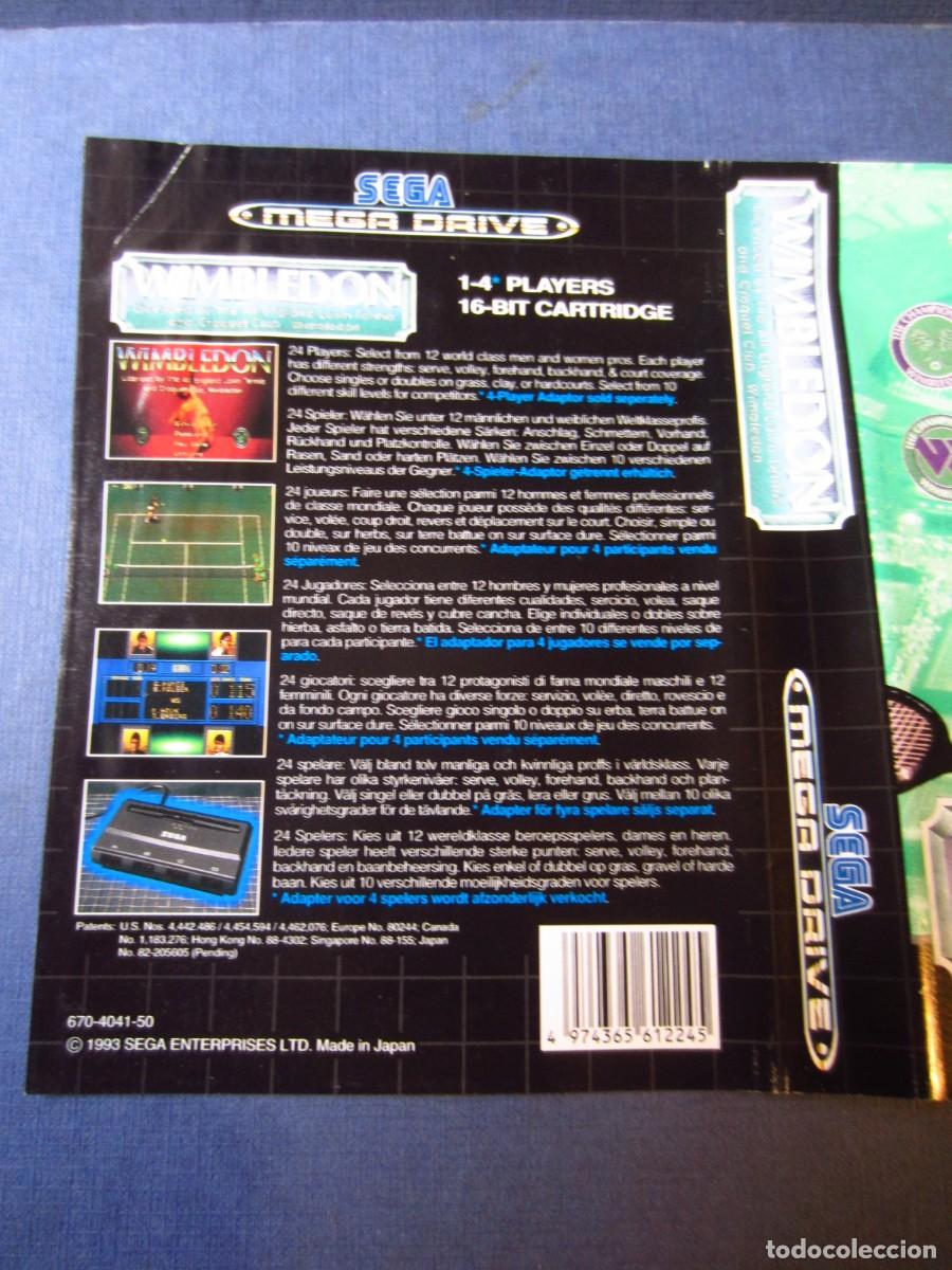 Videojuegos y consolas: Wimbledon (Sega Mega Drive Genesis) - Foto 4