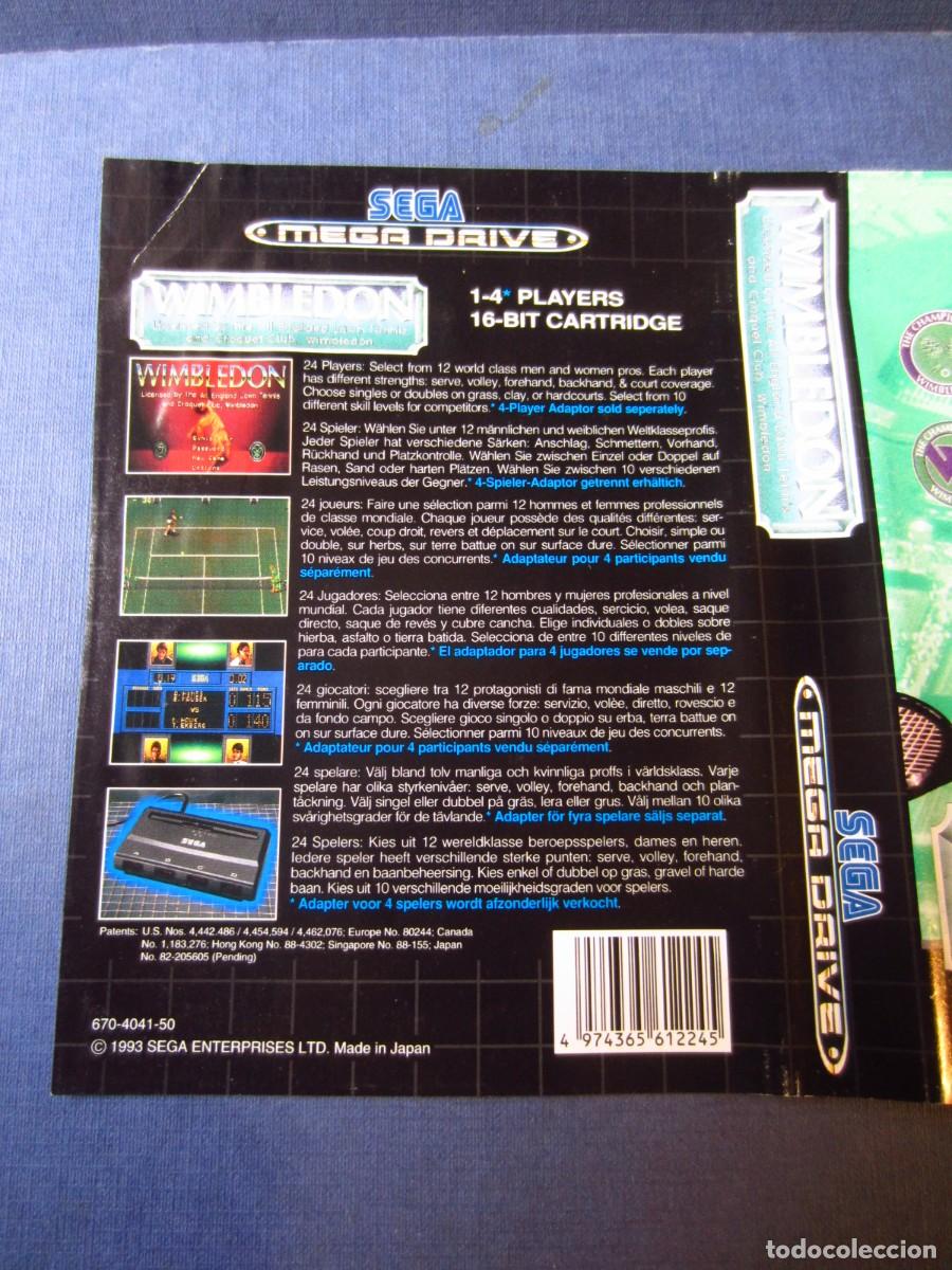 Videojuegos y consolas: Wimbledon (Sega Mega Drive Genesis) - Foto 5