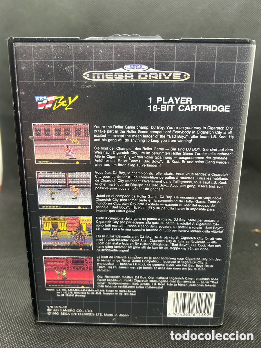Videojuegos y consolas: Juego Mega drive DJ BOY - Foto 2