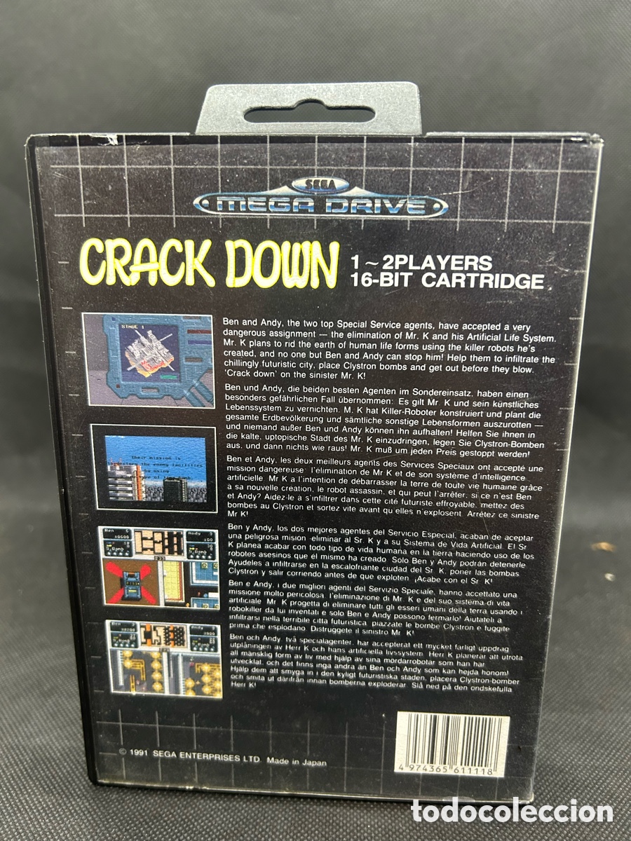 Videojuegos y consolas: Mega drive Crack Down - Foto 2