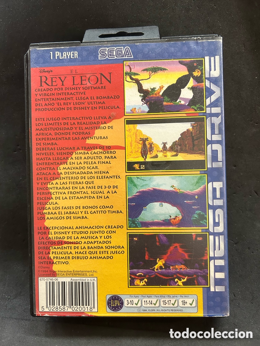 Videojuegos y consolas: Mega drive el Rey Leon - Foto 2