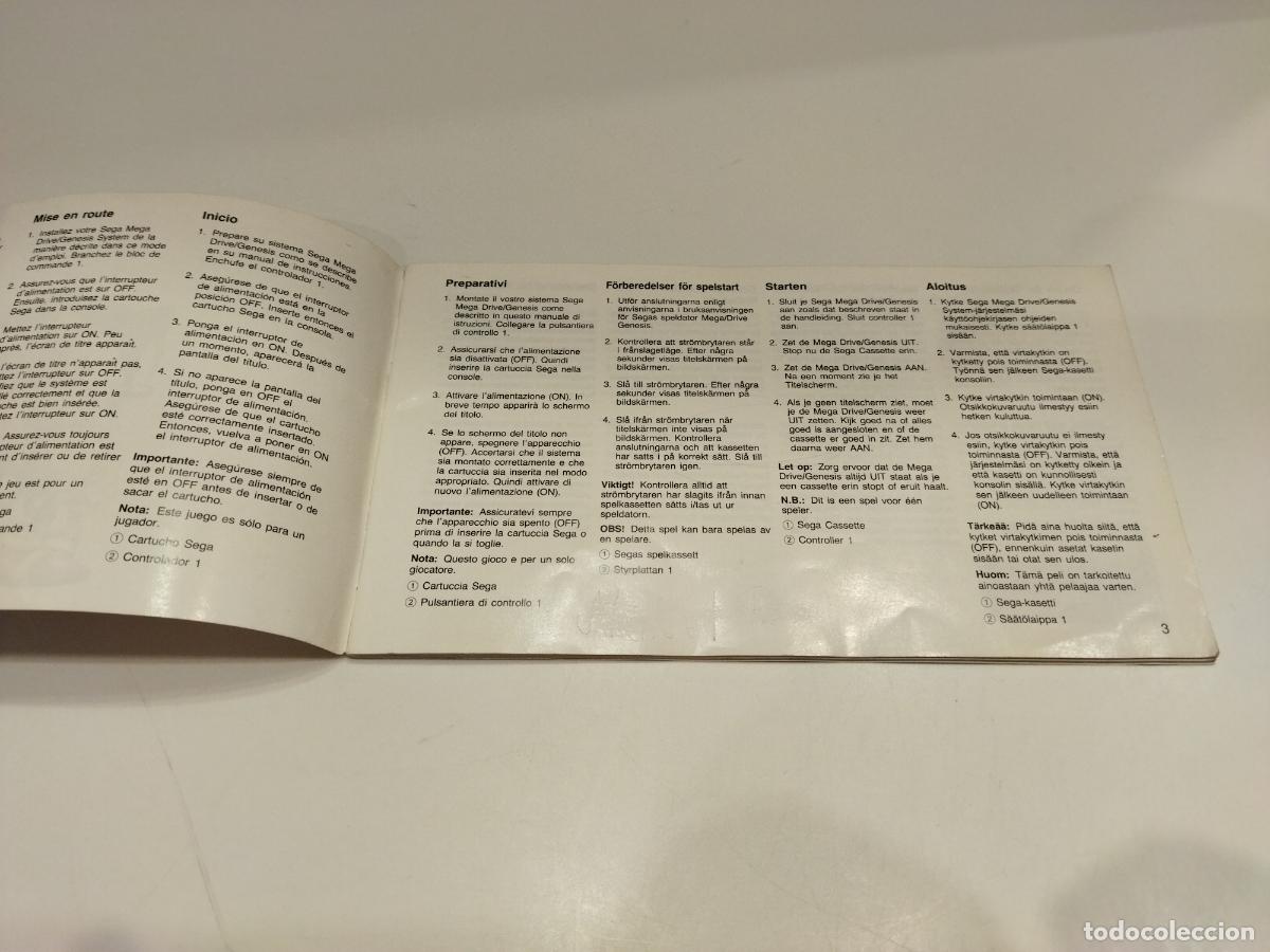 Videojuegos y consolas: SONIC - MEGA DRIVE - SEGA MEGADRIVE - INSTRUCCIONES COMPLETAS - Foto 4