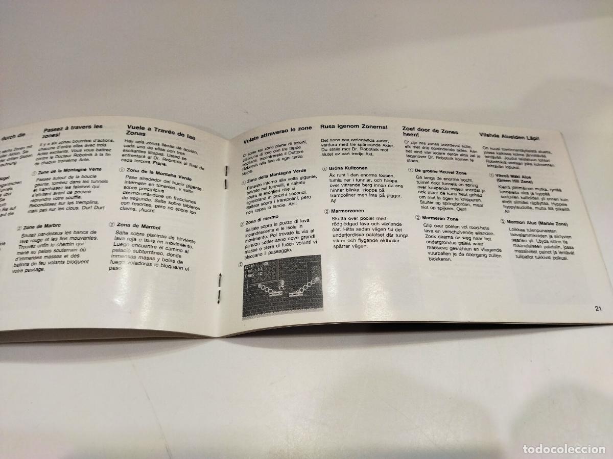 Videojuegos y consolas: SONIC - MEGA DRIVE - SEGA MEGADRIVE - INSTRUCCIONES COMPLETAS - Foto 5