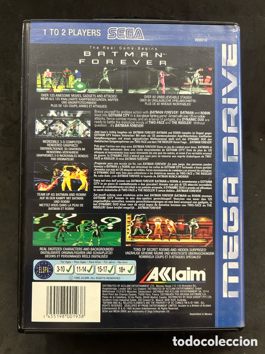 Videojuegos y consolas: Mega drive Batman Forever - Foto 2
