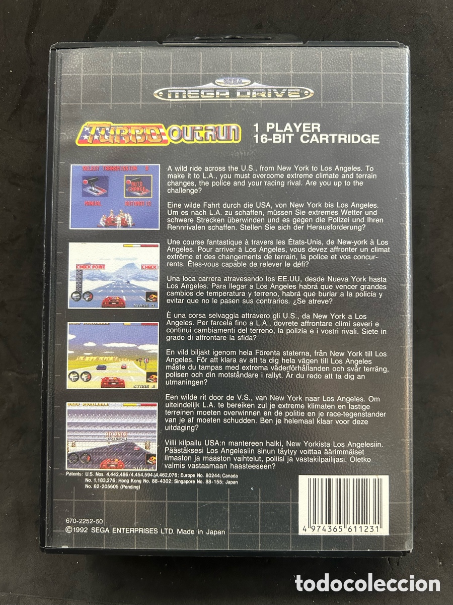 Videojuegos y consolas: Mega drive Turbo Out Run - Foto 2