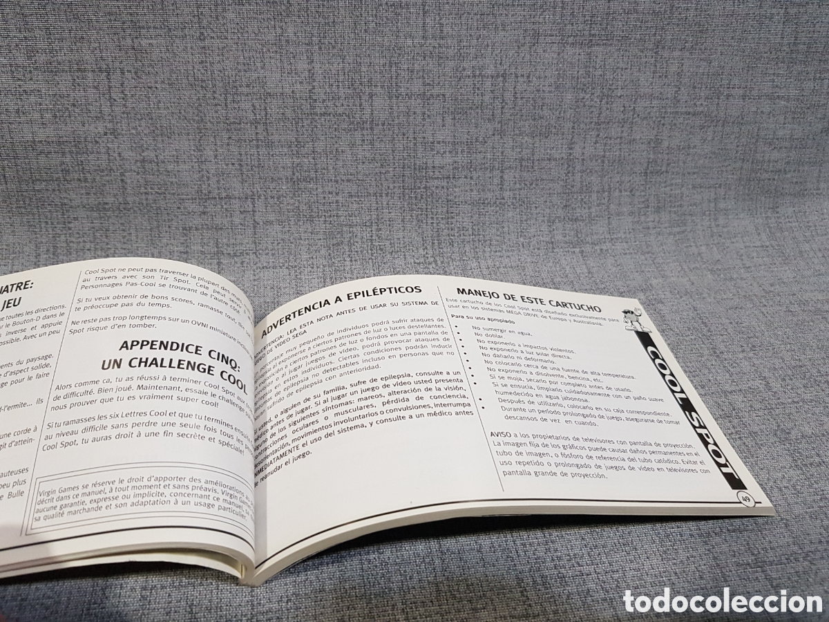 Videojuegos y consolas: MANUAL COOL SPOT COOLSPOT SEGA MEGA DRIVE - Foto 13