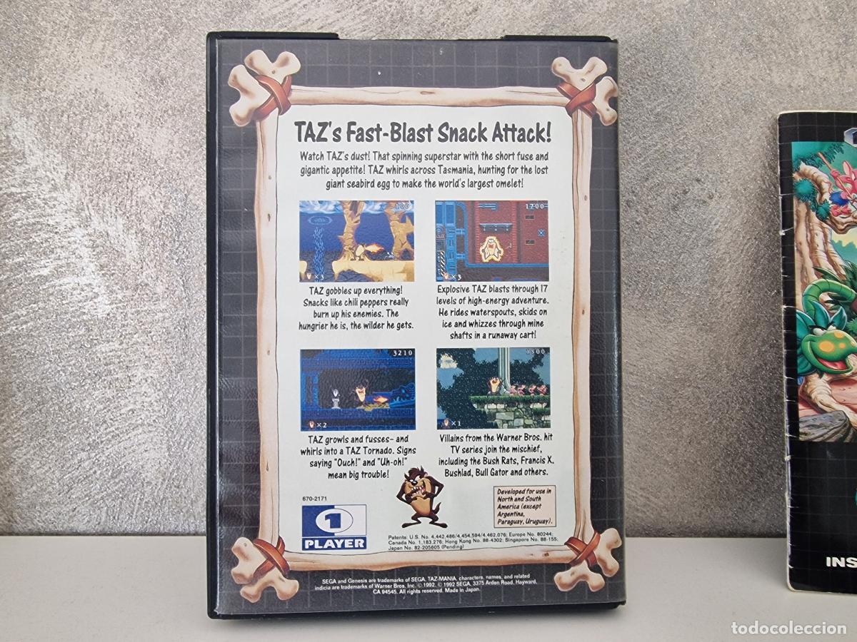 Videojuegos y consolas: TAZMANIA COMPLETO MEGA DRIVE MEGADRIVE - Foto 4