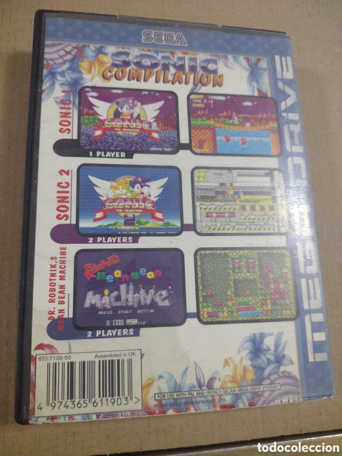 Videojuegos y consolas: Sonic complitation. S&oacute;lo caja. Sega - Foto 3