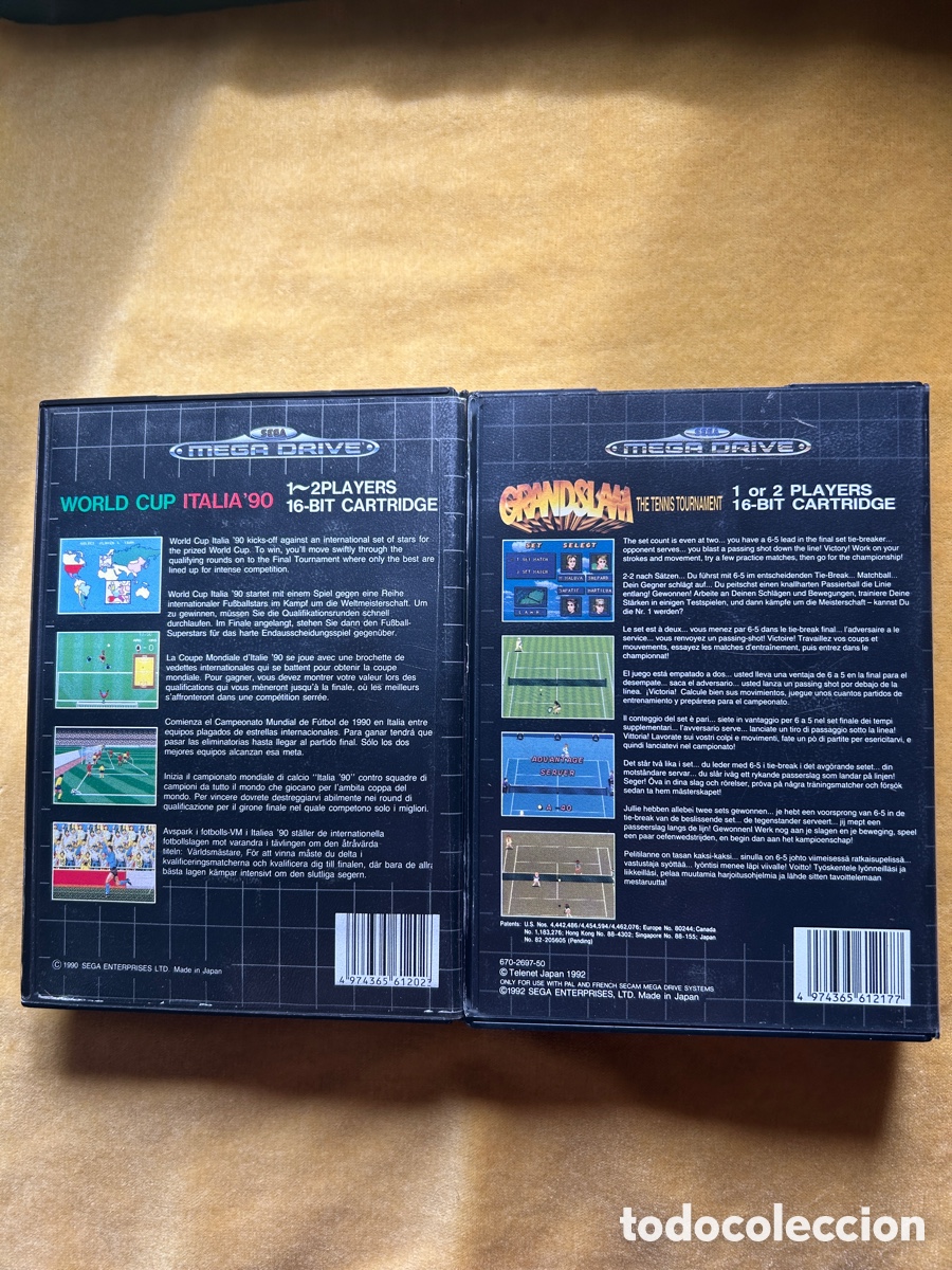 Videojuegos y consolas: Pack Megadrive Italia90/GrandSlam - Foto 2