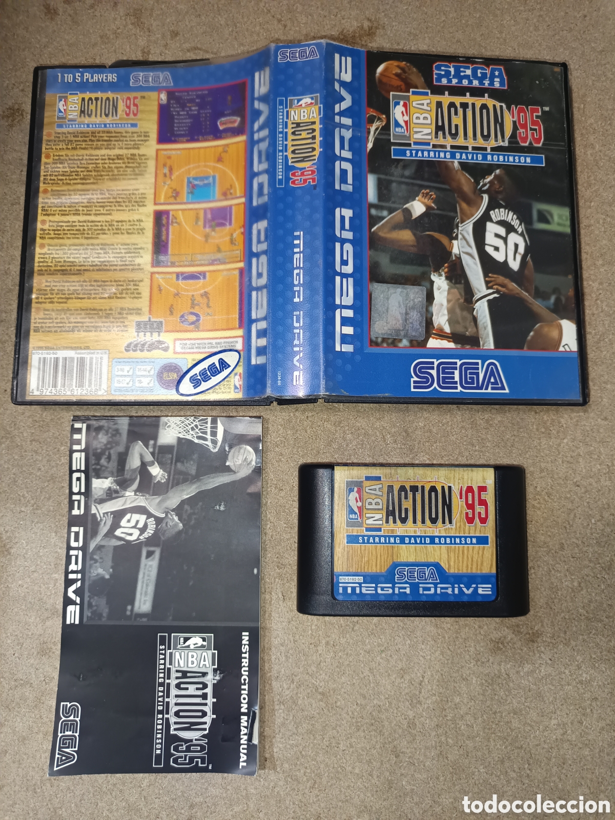 Videojuegos y consolas: SEGA MEGADRIVE NBA ACTION 95 PAL ESP COMPLETO - Foto 1
