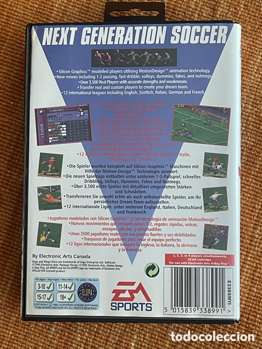 Videojuegos y consolas: FIFA Soccer 96 [Mega Drive] - Foto 2