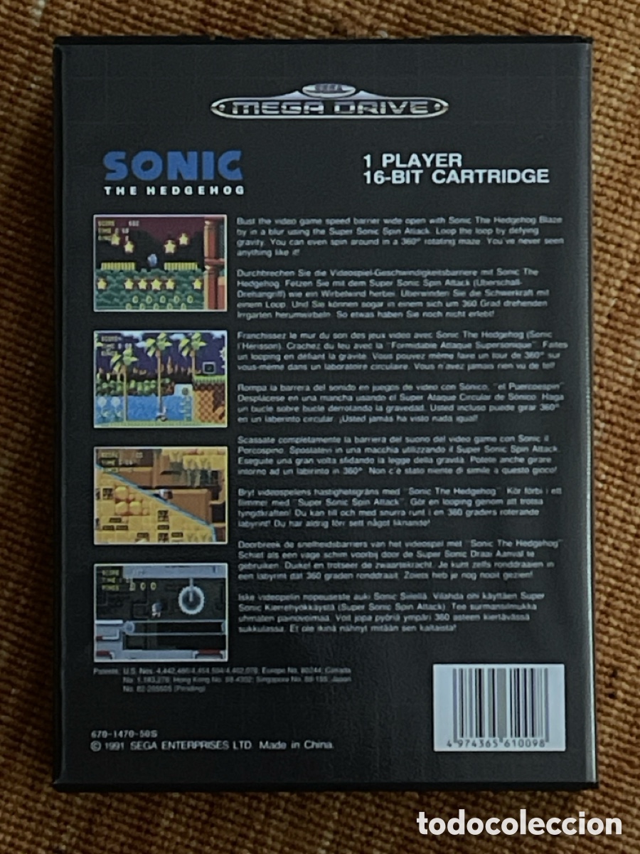Videojuegos y consolas: Sonic: The Hedgehog [Mega Drive] - Foto 3