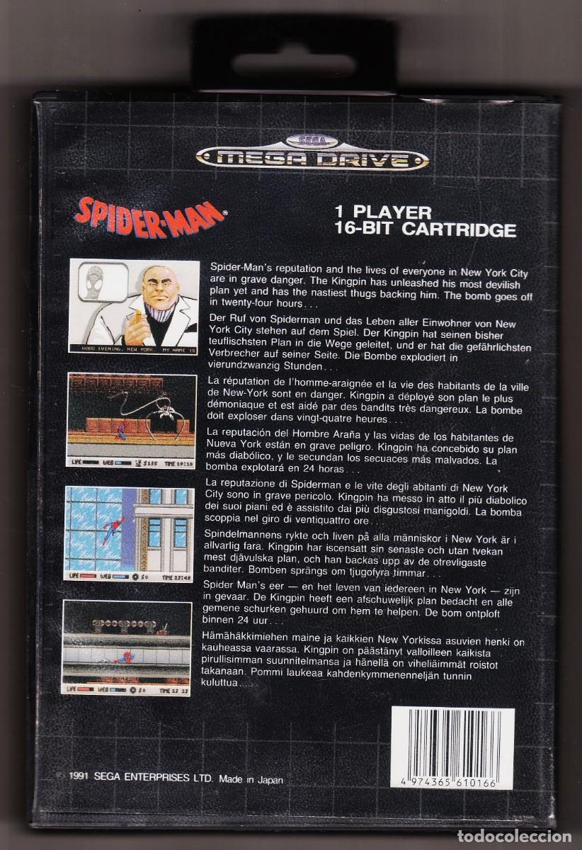 Videojuegos y consolas: SPIDER-MAN. Sega Mega Drive, PAL, 1991. - Foto 5