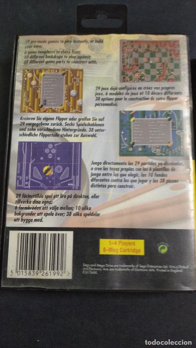 Videojuegos y consolas: Virtual pinball - Mega games 1 - Mega Drive - Foto 3