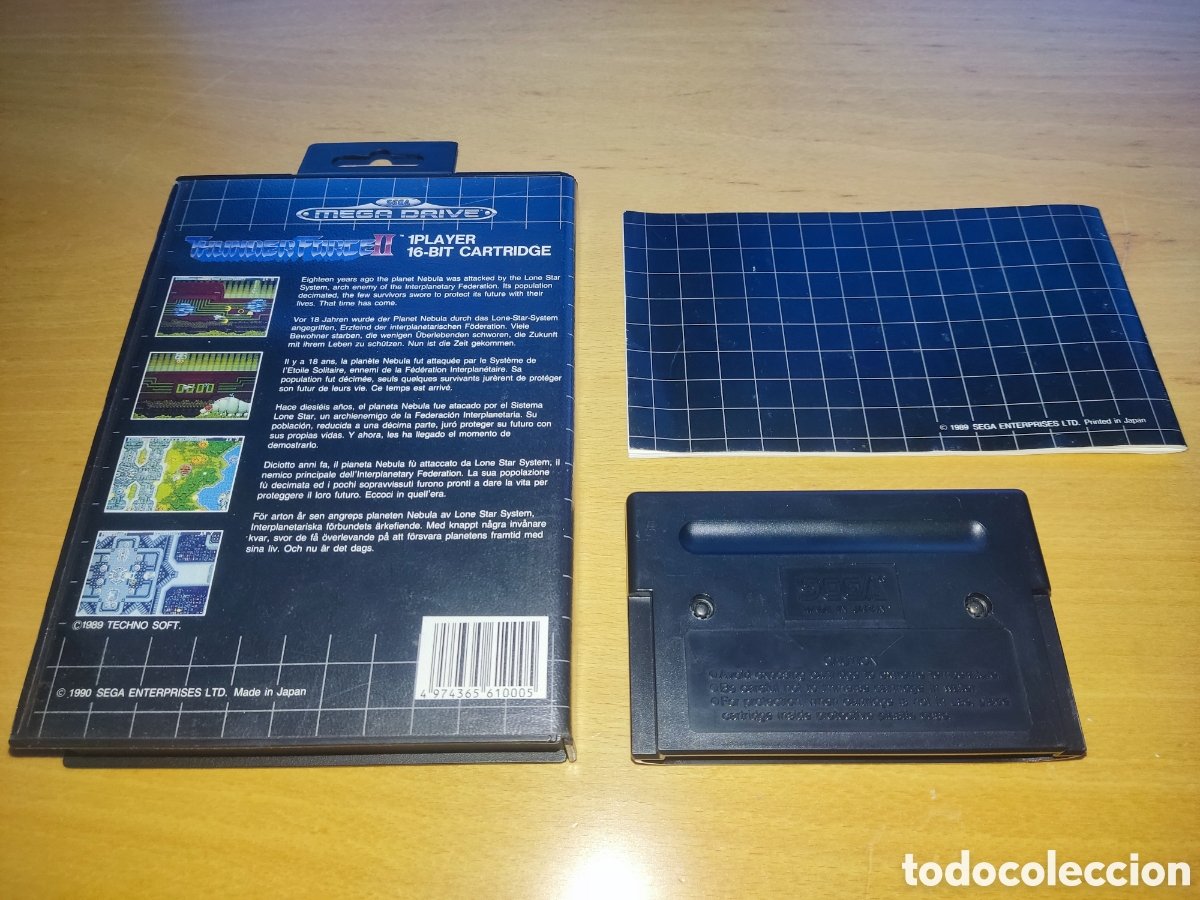 Videojuegos y consolas: THUNDER FORCE II Mega Drive Megadrive COMPLETO PAL - Foto 2