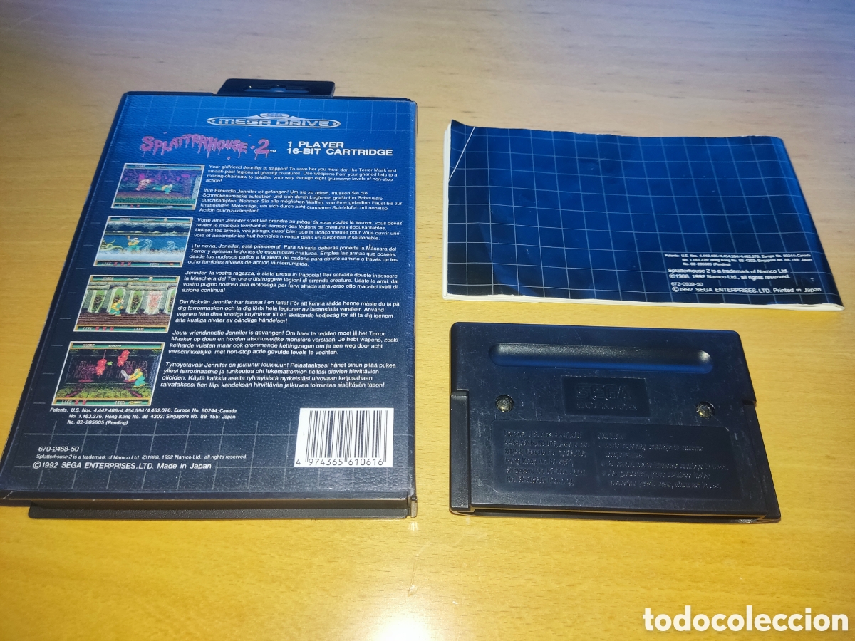 Videojuegos y consolas: SPLATTERHOUSE 2 Mega Drive Megadrive COMPLETO PAL - Foto 2