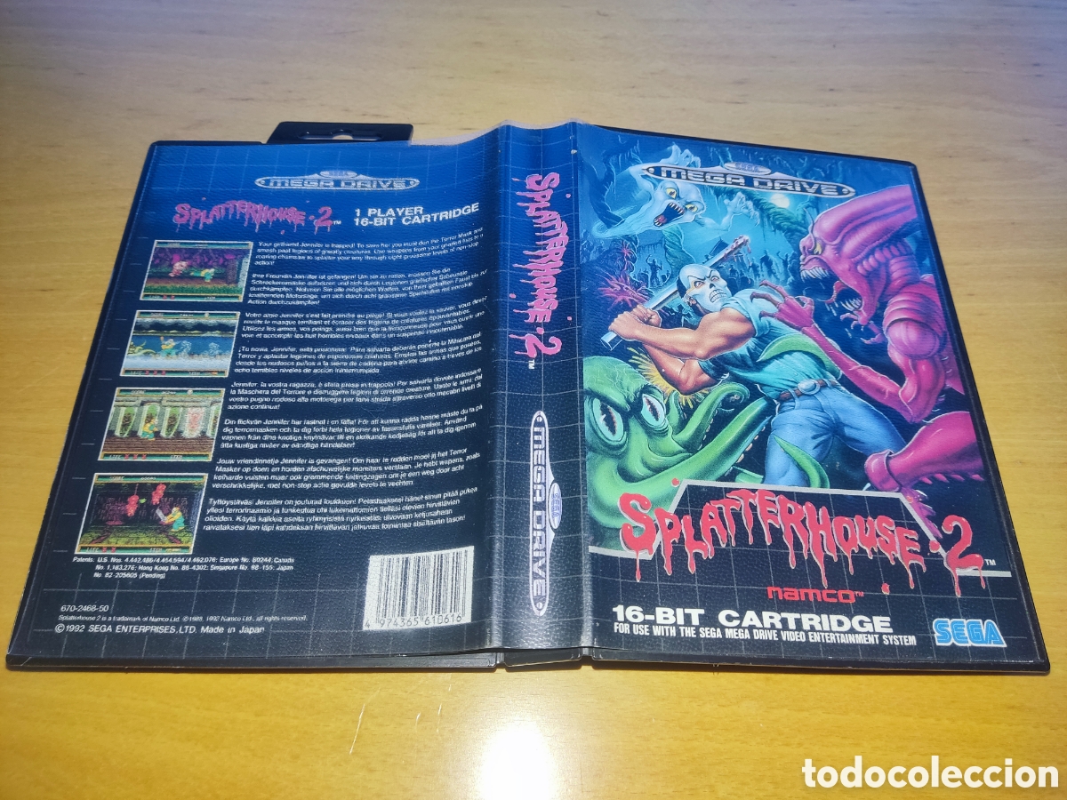 Videojuegos y consolas: SPLATTERHOUSE 2 Mega Drive Megadrive COMPLETO PAL - Foto 3