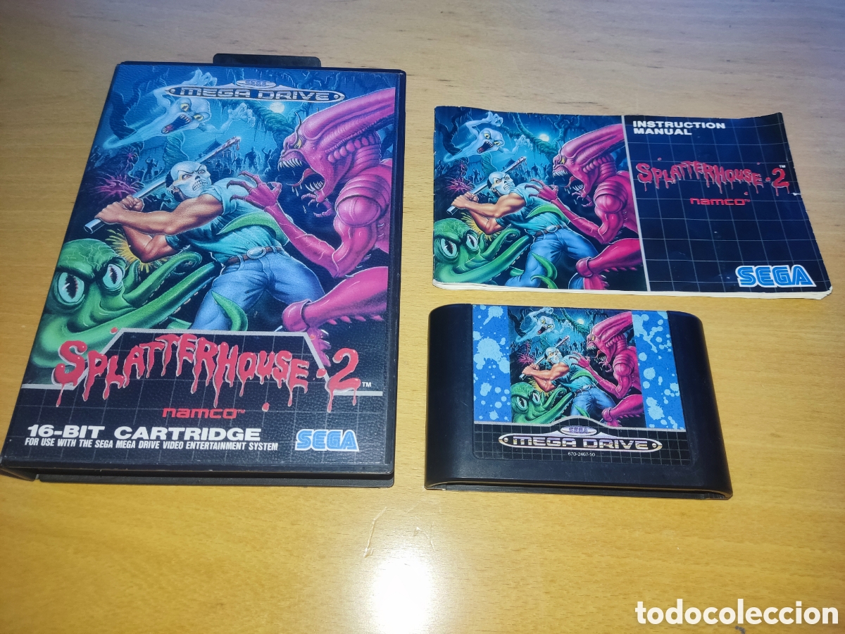 Videojuegos y consolas: SPLATTERHOUSE 2 Mega Drive Megadrive COMPLETO PAL - Foto 1
