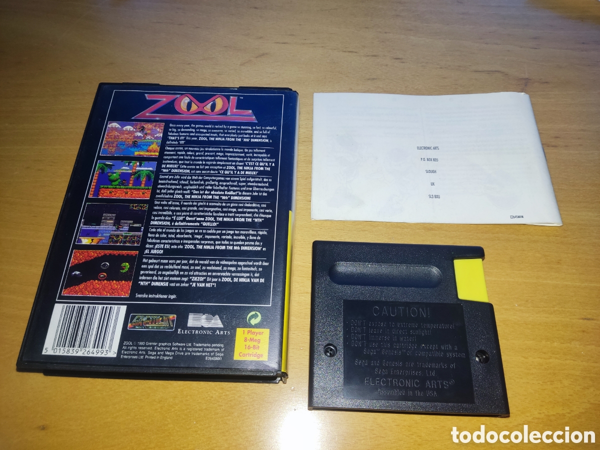 Videojuegos y consolas: ZOOL Mega Drive Megadrive COMPLETO PAL - Foto 2