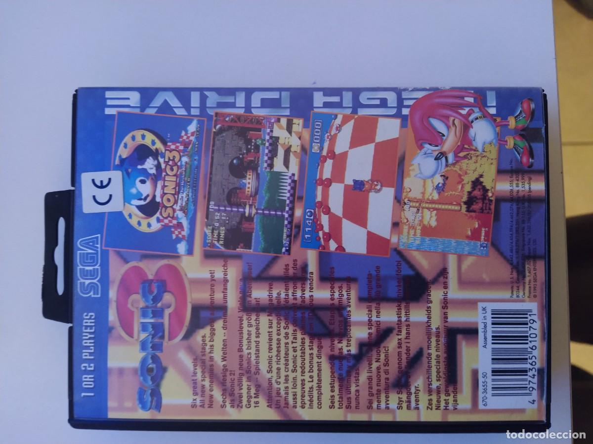 Videojuegos y consolas: SONIC 3 SEGA MEGADRIVE , ORIGINAL 100% - Foto 3